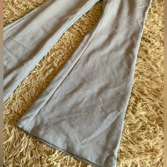 PINK Victoria's Secret Sage Green Flare Sweat Pants - Picture 3 of 6